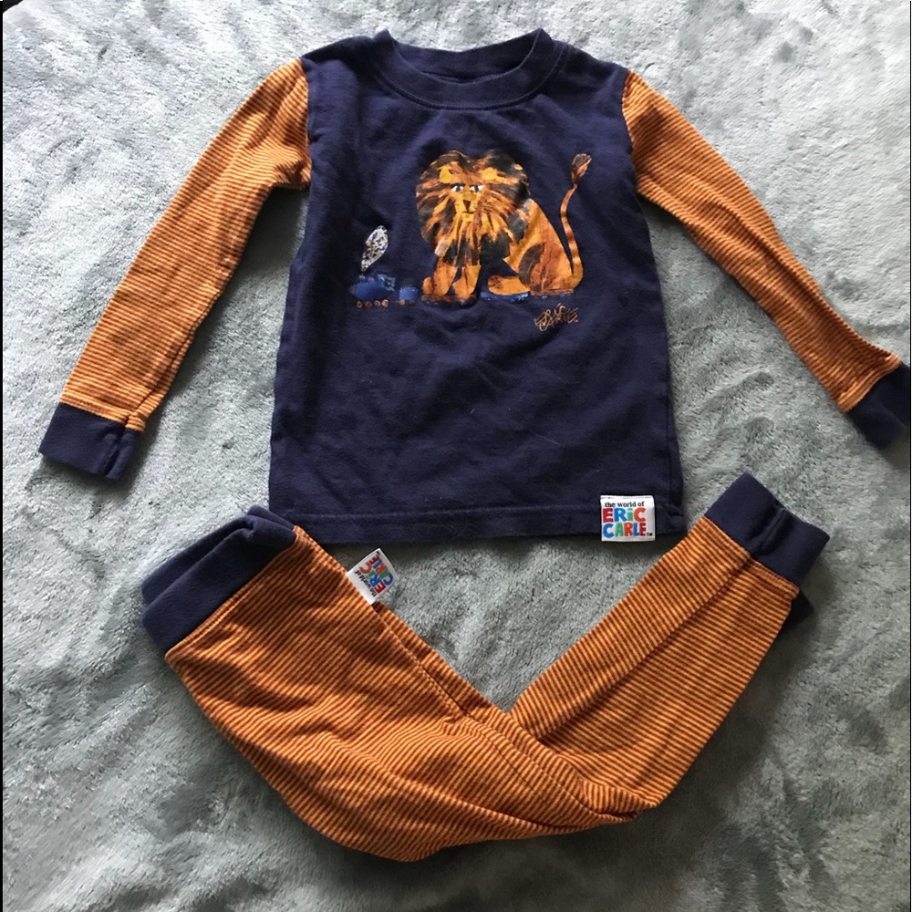 Eric Carle Lion Pajamas 3T boys Pajama Set